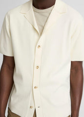 Merino Wool Cabana Shirt in Short Sleeve | VINCE Men