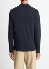 Variegated Cotton Polo Shirt in Henleys & Polos | VINCE Men