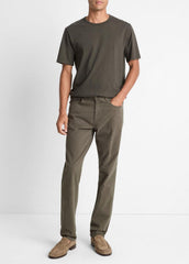 Garment Dye Cotton T-Shirt in Short Sleeve | VINCE Men