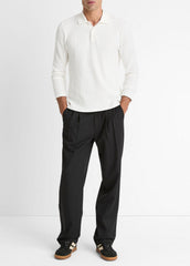 Variegated Cotton Polo Shirt in Henleys & Polos | VINCE Men
