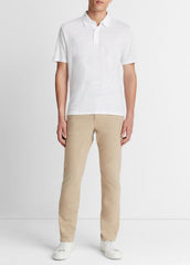 Linen Polo Shirt in Henleys & Polos | VINCE Men