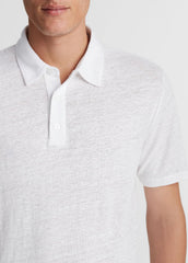 Linen Polo Shirt in Henleys & Polos | VINCE Men