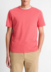 Garment Dye Cotton T-Shirt in Short Sleeve | VINCE Men