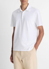 Garment Dye Cotton Polo Shirt in Henleys & Polos | VINCE Men