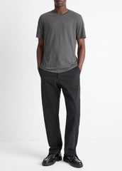 Pima Cotton Crew Neck T-Shirt in Short Sleeve | VINCE Men