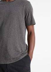 Pima Cotton Crew Neck T-Shirt in Short Sleeve | VINCE Men