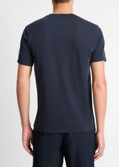 Pima Cotton V-Neck T-Shirt in Short Sleeve | VINCE Men