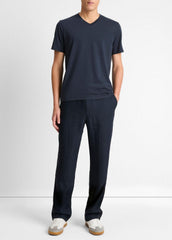 Pima Cotton V-Neck T-Shirt in Short Sleeve | VINCE Men