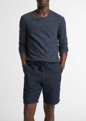 Double-Knit Cotton-Blend Long-Sleeve Shirt in Long Sleeve | VINCE Men