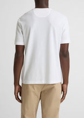 Pima Cotton Piqué Crew Neck T-Shirt in Short Sleeve | VINCE Men