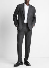 Wool-Silk Flannel Classic Pant in Trousers | VINCE Men