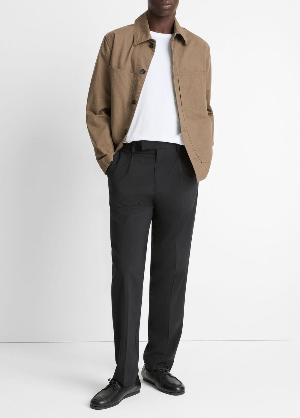 Louie Relaxed Pleated Trouser in Trousers | VINCE Men