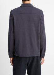 Heavy Sueded Cotton Shirt Jacket in Shirt Jackets | VINCE Men