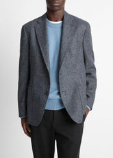 Plaid Alpaca-Blend Relaxed Sport Coat in Blazers | VINCE Men