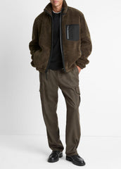 Sherpa Zip Jacket in Jackets | VINCE Men