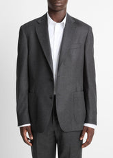 Wool-Silk Flannel Relaxed Sport Coat in Blazers | VINCE Men