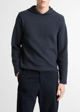 Variegated Stripe Double-Face Cotton-Blend Hoodie in Sweatshirts & Hoodies | VINCE Men
