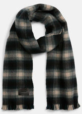 Brushed Plaid Wool Scarf in Scarves & Hats | VINCE Men