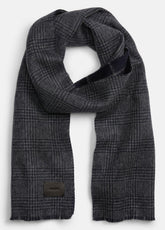 Double-Face Plaid Wool-Cashmere Scarf in Scarves & Hats | VINCE Men