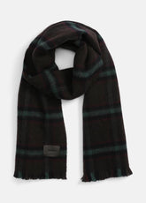 Brushed Holme Plaid Wool Scarf in Scarves & Hats | VINCE Men