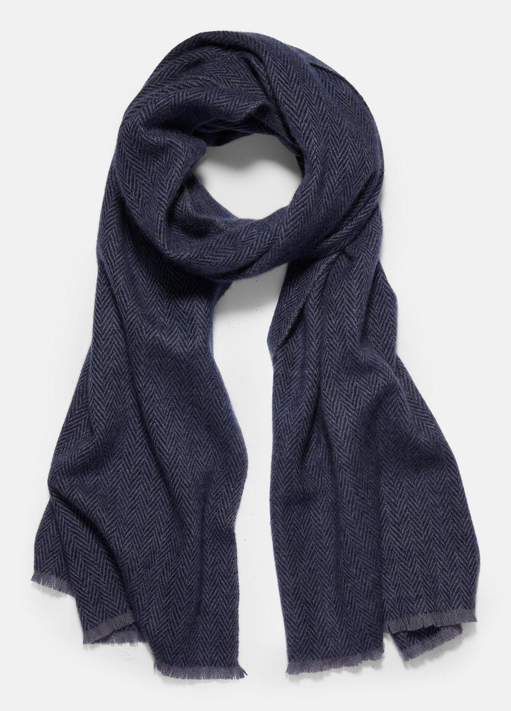Herringbone Cashmere Scarf in Scarves & Hats | VINCE Men