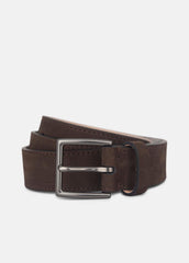 Men's 32mm Nubuck Leather Belt in Belts | VINCE Men