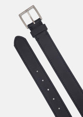 Men's 35mm Stitched Leather Belt in Belts | VINCE Men
