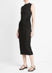 Sleeveless Gathered-Waist Dress in Dresses & Skirts | VINCE Sale