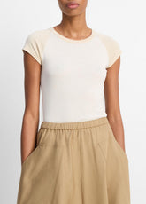 Colorblock Pima Cotton Raglan T-Shirt in Shirts & Tees | VINCE Sale