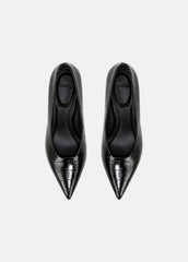 Diane Croc-Embossed Leather Pump in Shoes | VINCE Sale