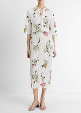 Wilted Peony Pleated Side-Tie Skirt in Dresses & Skirts | VINCE Sale