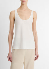 Classic Stretch-Silk Bias Tank in Shirts & Tees | VINCE Sale