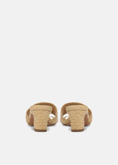Ariana Raffia Heeled Sandal in Shoes | VINCE Sale