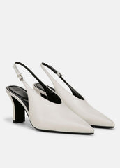 Devi Leather Slingback Pump in Shoes | VINCE Sale