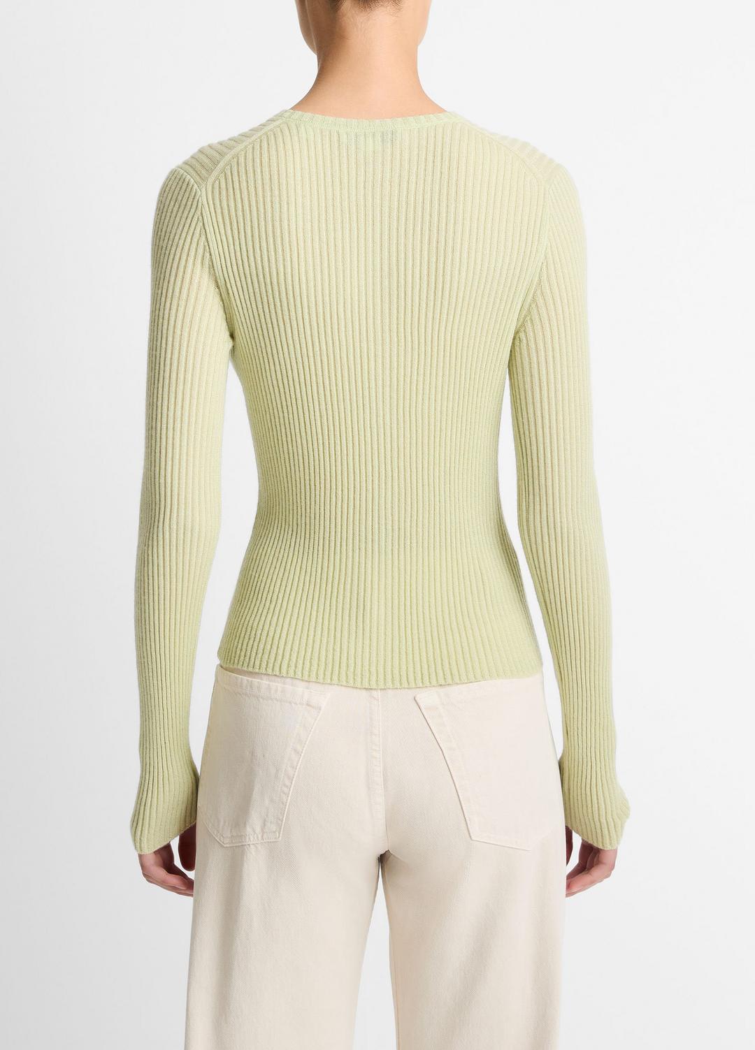 Ribbed Cashmere-Silk Cardigan in Cardigans | VINCE Women