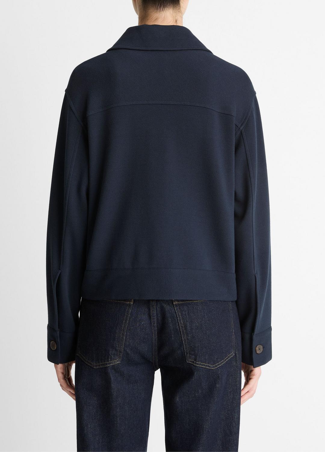 Double-Face Cropped Jacket in Jackets | VINCE Women