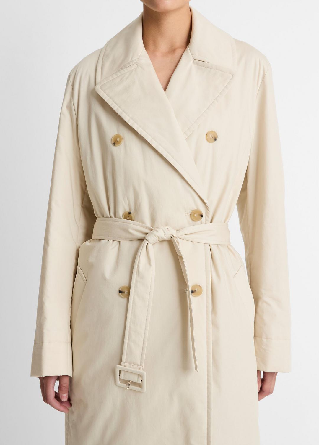 Padded Cotton Long Coat in Coats | VINCE Women
