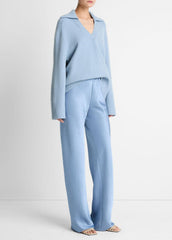Colette High-Rise Fluid Satin Bias Pant in Trousers | VINCE Women