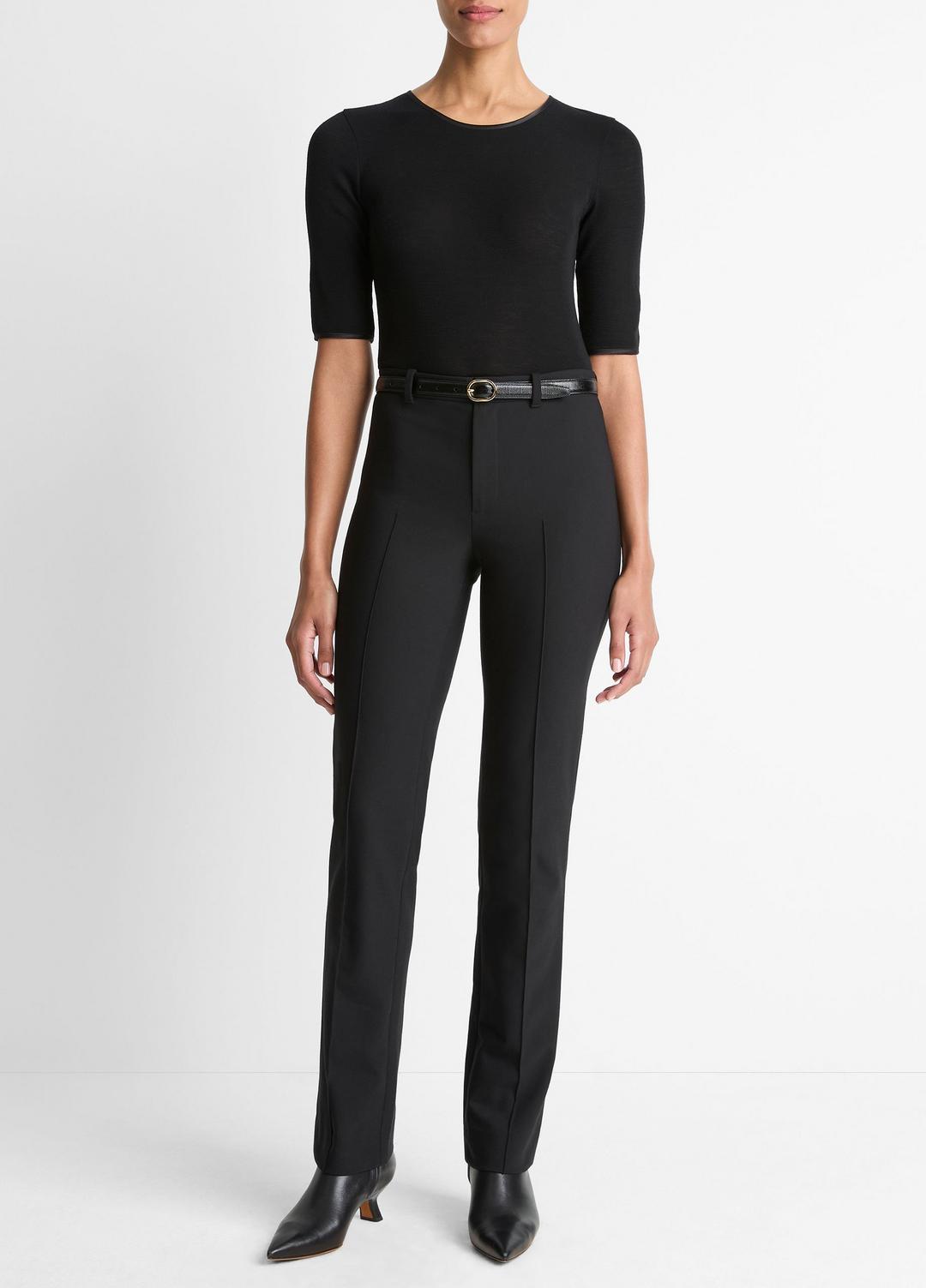 Cotton-Blend Slim Cigarette Pant in Trousers | VINCE Women