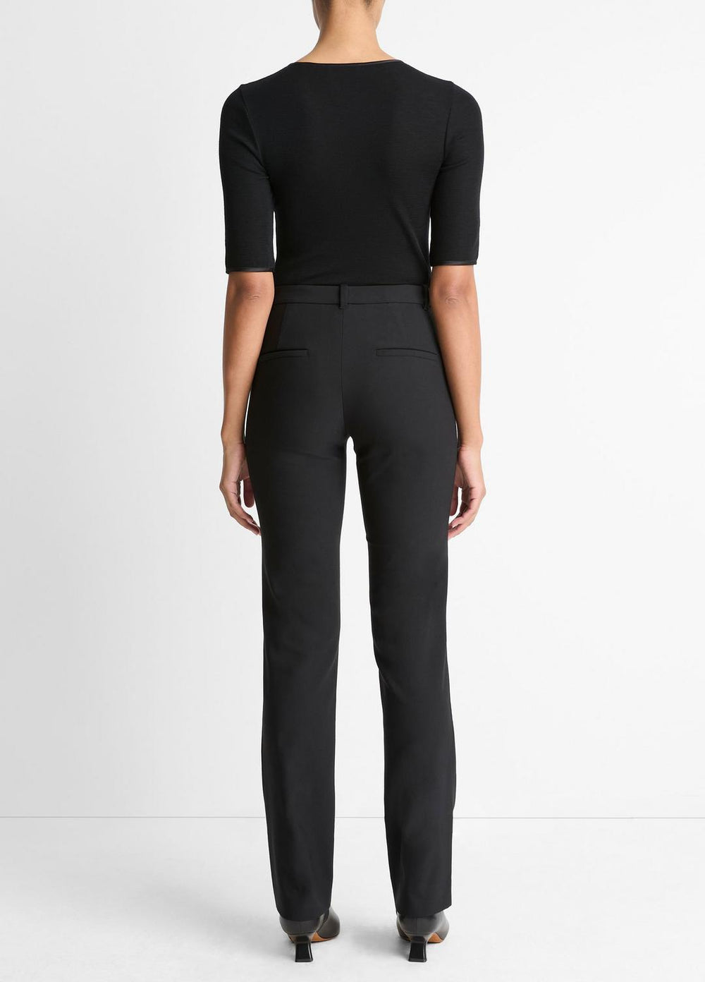 Cotton-Blend Slim Cigarette Pant in Trousers | VINCE Women