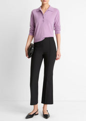 Cashmere-Silk Polo Sweater in Cashmere | VINCE Women