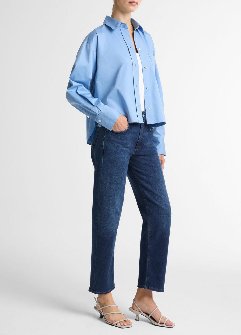 Citizens of Humanity Delfina Straight-Leg Jean in Denim | VINCE Women