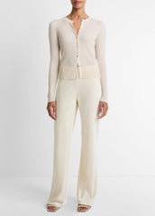 Ribbed Cashmere-Silk Cardigan in Cardigans | VINCE Women