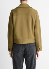 Double-Face Cropped Jacket in Jackets | VINCE Women