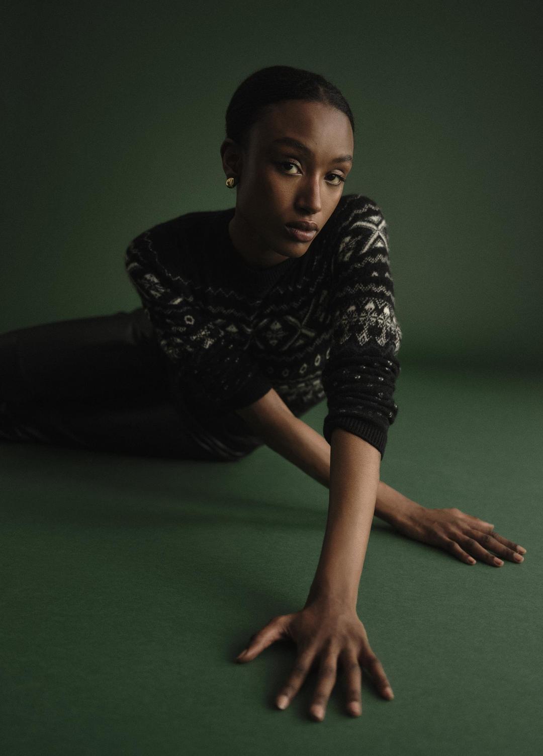 Fair Isle Plush Cashmere Sweater in Crew Neck | VINCE Women