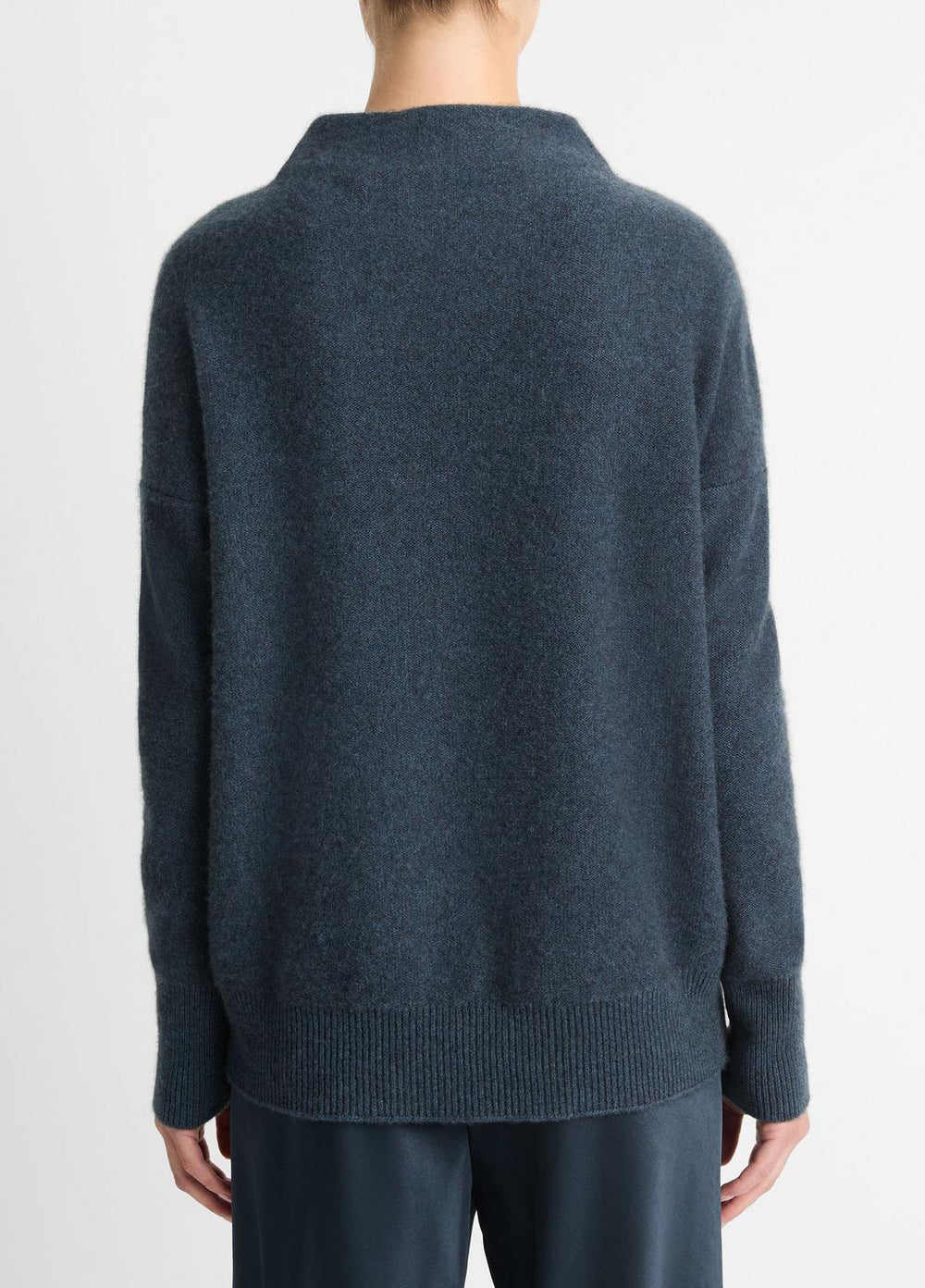 Plush Cashmere Funnel-Neck Sweater in Turtleneck | VINCE Women