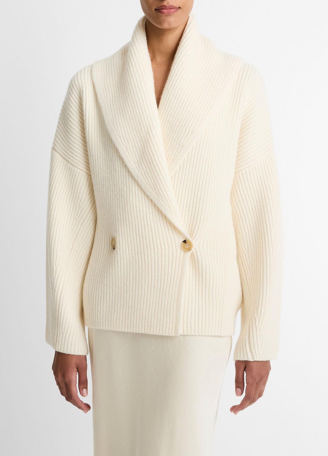 Wool-Blend Draped Sweater Coat in Sweaters | VINCE Women