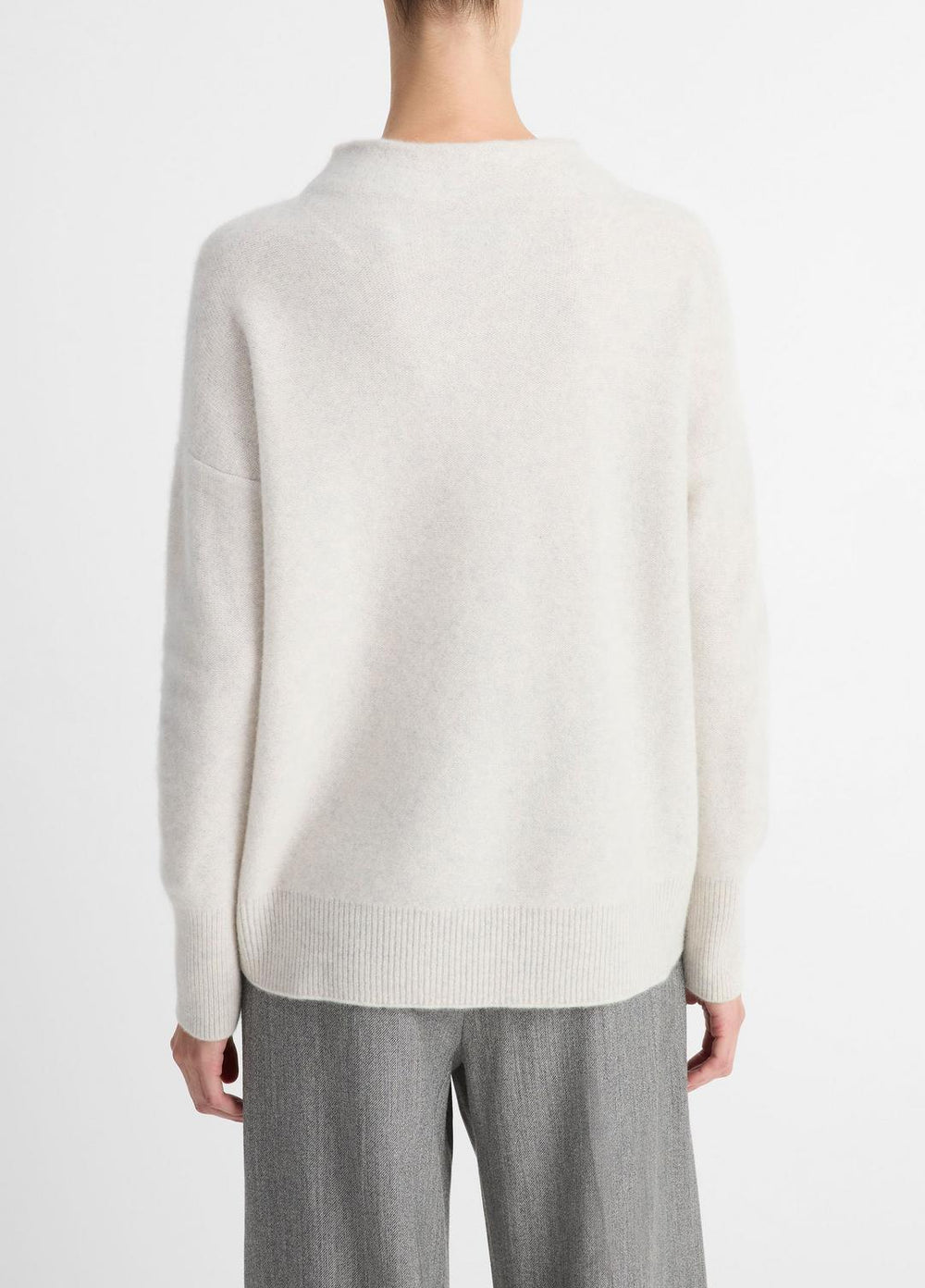 Plush Cashmere Funnel-Neck Sweater in Turtleneck | VINCE Women