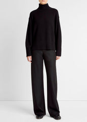 Wool-Cashmere Side-Slit Turtleneck Sweater in Turtleneck | VINCE Women