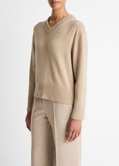 Wool-Cashmere V-Neck Sweater in V-Neck | VINCE Women